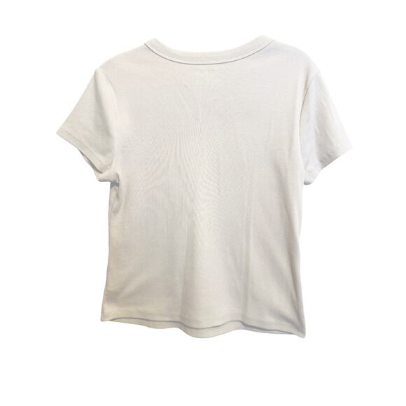 Old Navy Women's Wish Bone/ Cream Snug Crop Tank Top Casual Chic Athleisure LG - Picture 2 of 11